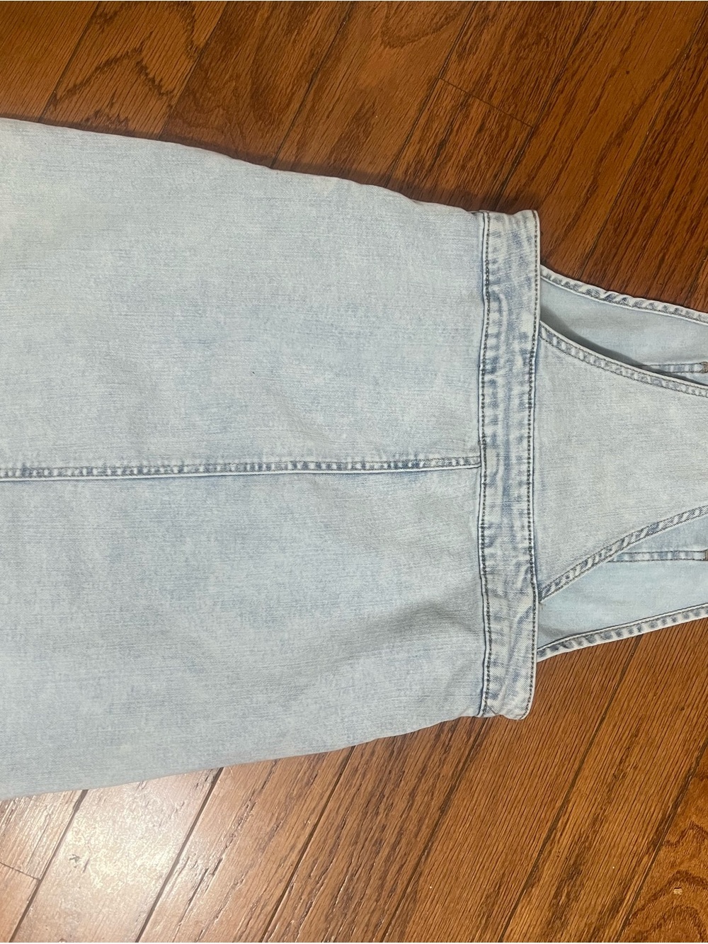 art class Light Wash Denim Skirt